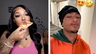 EATING PIZZA AND TROLLING PPL ON THE MONKEY APP TO SEE THEIR REACTIONS 😭😍