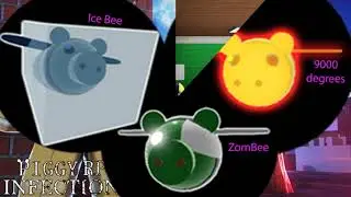 Piggy RP Infection Roblox как получить EVENT Badge ZomBee 9000 degrees Ice Bee