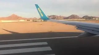 Взлёт Боинга 737 Авиакомпании МАУ Fly UIA в Шарм-эль-Шейхе 2018 | Boeing 737 Sharm El Sheikh