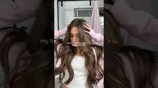 my hair transformation ✨💫 before and after #hair #hairextensions #hairextension #thatgirl #haircare