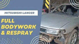 Mitsubishi Lancer full bodywork and respray.