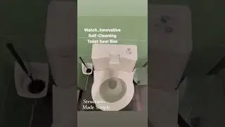 Toilets in Germany with  Innovative Self-cleaning Rotating Toilet Seat Rim 👍 #ytshorts