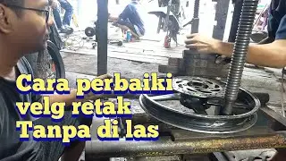 cara perbaiki velg retak tanpa di las.