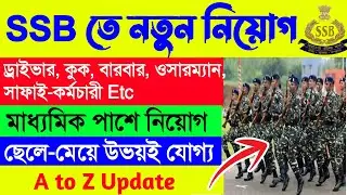 SSB Constable Recruitment 2023 | SSB Tradesman New Vacancy2023🎉SSB তে নিয়োগ 🤞জেনে নাও সম্পূর্ণ তথ্য