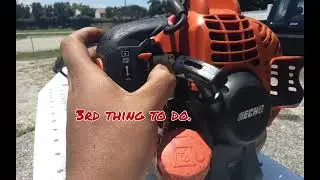 How To Start a Weed Eater with 4 simple steps (using an Echo SRM-225)