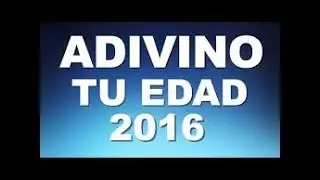 Increíble: ¡Puedo adivinar tu edad ! Funciona 100%