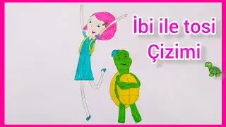 TRT çocuk - ibi ile tosi çizimi - ibi ile tosi nasıl çizilir |Merve ile çizim zamanı|