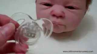 clear magnetic dummy / pacifier for reborn doll - Nikki Holland vlog #17