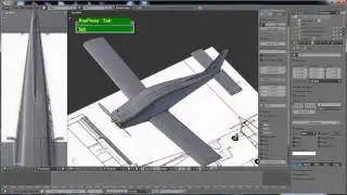 Blender 2.59 Airplane Modeling Timelapse