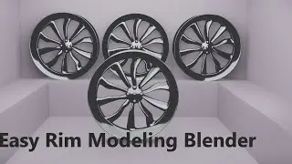 How to make rim model in blender 
