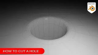 Easy and clean method to cut a hole on a flat surface in blender