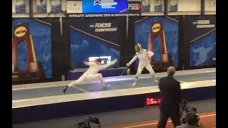 2018 NCAA Fencing Championships - Zuikova (SJU) vs Sirico (NDU) - Winning Touch