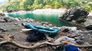 Fishing in the clear stream and sea of ​​the Japanese countryside