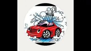 The guy mocks the girl who wipes the car after the wash