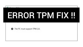 TPM 2.0 Error Fix Solution 1