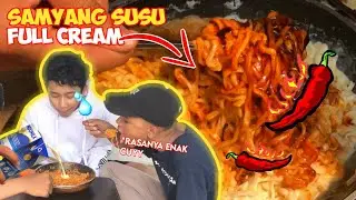 NIKMATNYA SAMYANG🔥 CAMPUR SUSU INDOMILK