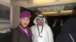 DUBAI AIRSHOW 2015 | Etihad A380-800 | Economy Class Tour