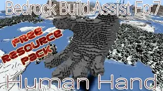 Bedrock Build Assist Ep:7  Human hand Resource Pack! [Minecraft]