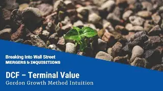 DCF - Terminal Value - Gordon Growth Method Intuition