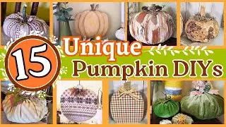 15 AMAZING Pumpkin Crafts for Fall Home Decor