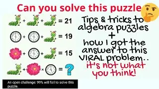 5 Basic Algebra Puzzles + this VIRAL Challenge Problem Only 1% Get Correct *with answers*