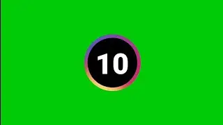 ✅Countdown Timer 10 Seconds Green Screen| Timer Green Screen