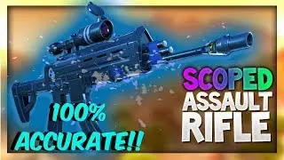 Fortnite Battle Royale - TESTING OUT THE 100% ACCURATE SCOPED AR!! OG - OLD SCHOOL