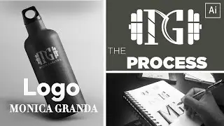 How I designed logo for Monica Granda | Adobe Illustrator Tutorials