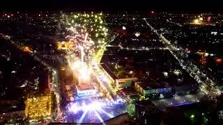 Салют 00.00    Новый 2019 г. Шымкент, главная площадь