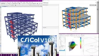 Import Columns from Etabs into CSI Col v10 | Animation of PMM Interaction Curve in 3D View