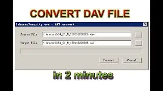 How to Convert DAV file ....