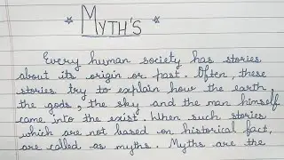 Essay on Myths in english || Essay writing || Myths