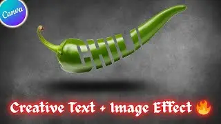 Hot Typography Design in Canva 🌶️ | Create a Chili Text Poster Effect (Step-by-Step Tutorial)