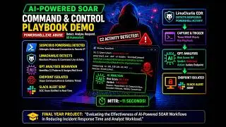 Command and Control Playbook Demo (PowerShell.exe) | AI-Powered SOAR