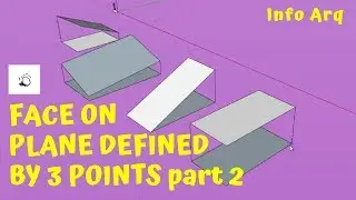 Face on plane defined by 3 points part 2 - 1001bit plugin SketchUp