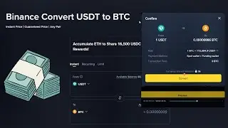 How to Convert USDT to BTC on BINANCE  (Step - by - Step Tutorial 🔥) 2025