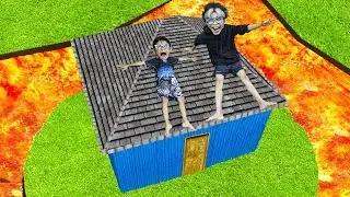 KITA BIKIN RUMAH KECIL PALING AMAN DI DUNIA NYATA, ANTI BENCANA ALAM!!!