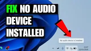 No Audio Output Device Installed Windows 11 / 10 Fix 🔊 (100% Working 2026)