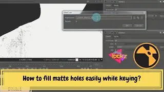 How to fill matte holes easily while keying?