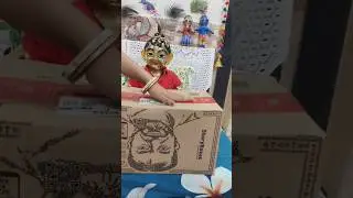 ekadashi par golu ke liye aya gift 😮🎁 #makhanchorgopinath