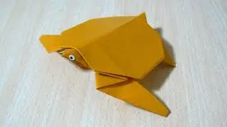 Cómo hacer La tortuga de mar. Origami. El arte de doblar papel.