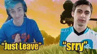NINJA YELLS AT SHROUD FOR SWEARING ON HIS STREAM - (Fortnite Moments) - Ninja triggered