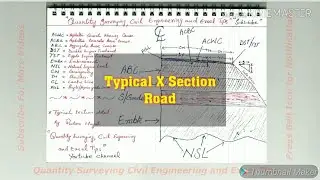 Road Construction Engineering | Highways Design | Cross Section of Road with all Items | Road Design