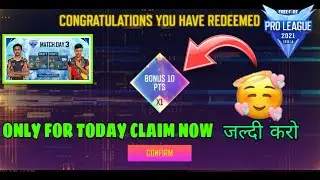 FFPL BONES POINT REDEEM CODE || FREE FIRE TODAY REDEEM CODE || X SPEAKER FREE REWARD
