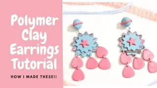 Polymer Clay Earrings | Tutorial | Scrap Clay | Handmade
