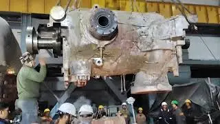 Capital Overhauling of 250 MW Steam Turbine Part-7/ HP Module lifting