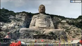 The Mengshan Giant Buddha #china #archeology #history #googleearth #short #buddha #amazing