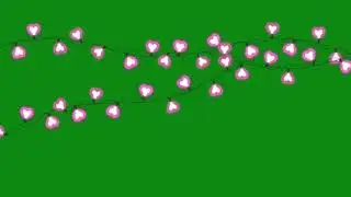 Heard Light Garland Green Screen Effect