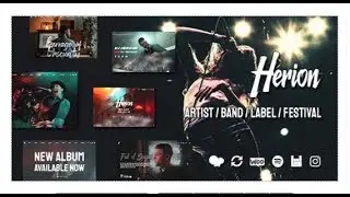 Herion - A WordPress Theme for the Music Industry | Themeforest Templates