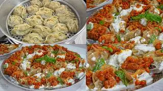 Mantu with Wonton Wrappers منتو به پانزده دقیقه با خمیر آماده 🥰👌